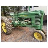 1940 JOHN DEER MODEL A TRACTOR, SERIAL # 490750