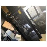 WOOD DESK WITH 4 DRAWERS