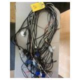LOT ASSORTED CABLES, WIRES, PROGRAMMING, ETC