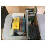 LOT COMPUTER DISCS, DRIVES, ETC (LOCATED IN INMAN
