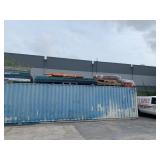 LOT ASSORTED COMMERCIAL PALLET RACKING - UPRIGHTS