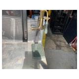 BRASS "ESTATE" WINE OPENER WITH STAND AND GREEN