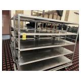 ALUMINUM ROLLING RACKS WITH 4 SHELVES - 6
