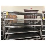 ALUMINUM ROLLING RACKS WITH 4 SHELVES - 6