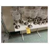 CHROME & GLASS VOTIVE STANDS