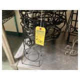 PIECES WROUGHT IRON PIZZA STANDS, ETC