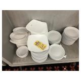 ASSORTED PLATES - SQUARE & ROUND