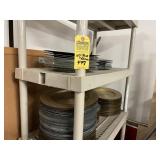 ASSORTED SILVER & GOLD CHARGERS - 13