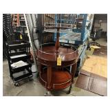DECORATIVE ROLLING TABLE WITH 3 TIERS