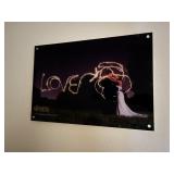 ASSORTED WALL DECOR - 3 FRAMED PICTURES / MIRROR