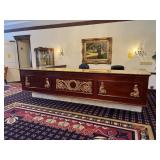 RECEPTION DESK WITH STONE TOP - 42