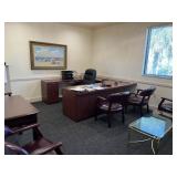 LOT OFFICE SUITE - U-SHAPE DESK / FILE CABINET WIT