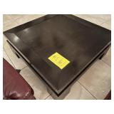 SQUARE BLACK WOOD TABLE - 4