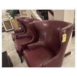 RED LEATHER LIKE CHAIRS