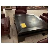 SQUARE BLACK WOOD TABLE - 4