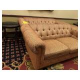 RED & GOLD TUFTED SOFAS