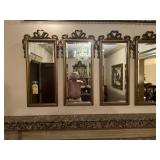 FRAMED BEVELED GLASS MIRRORS - 36