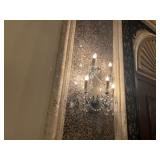CRYSTAL SCONCES ***BUYER MUST CAP ELECTRIC***