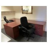 LOT OFFICE SUITE - 2 DESKS / 2 CHAIRS / FILE CABIN