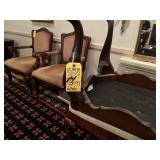 ASSORTED FURNITURE - 4- PADDED STOOLS / 2- WRITING