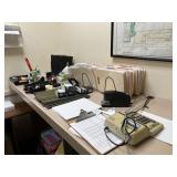 LOT ASSORTED OFFICE SUPPLIES - PAPER, FILE FOLDERS