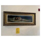 ASSORTED FRAMED ARTWORK - COUPLE BY WATER / FLOWER