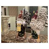 CERAMIC ROOSTERS