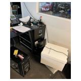 METAL FILING CABINETS WITH 2 DRAWERS