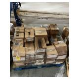 BOXES ASSORTED WASHER INSULATORS, NUTS, LOCK WASHE