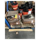 BUCKETS & BOXES ASSORTED HARDWARE - PINS, SCREWS,
