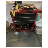 HUSKY ROLLING TOOL BOX WITH 3 DRAWERS & 1 COMPARTM