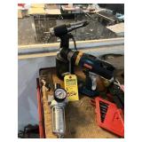 ASSORTED PIECES - PRESSURE REGULATOR / RYOBI DRILL
