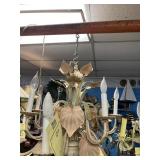 ITALIAN COPPER LEAF CHANDELIER