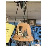 HAND MADE GLAZED CERAMIC HANGING LIGHT