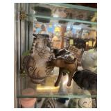 ASSORTED DECOR - ANIMALS, MINI VASES, FACES, MUGS,