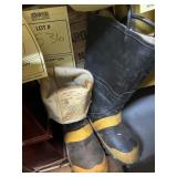 PAIR ANTIQUE FIRE BOOTS