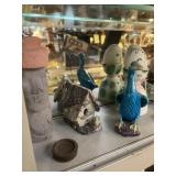 ASSORTED DECOR - ROCKS, ANIMALS, CUPS, EGGS, ORIEN