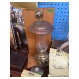 LANTERN ON WOOD WALL FRAME