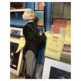 WOOD BUTLER (MISSING ORIGINAL HEAD & TRAY)