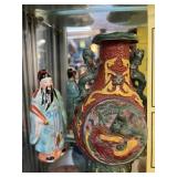 ASSORTED DECOR - VASE, CACTUS, ORIENTAL, ETC (LEFT