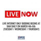 LIVE INTERNET ONLY BIDDING BEGINS AT 9AM ON WEDNES