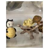 ASSORTED DECOR - OLD CARS, GLASSES, MUGS, ANIMALS,