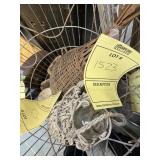 ASSORTED DECOR - EEL BASKET / GLASS WITH ROPE