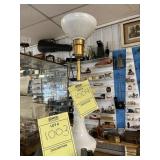 WHITE WITH GOLD LAMP