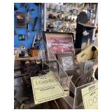PLASTIC DISPLAY CASE WITH 3 STEP SHELVES