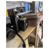 ASSORTED CAMERAS & CAMERA PARTS (UNDER SHELF)