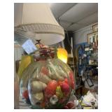 GLASS JAR WITH BOBBERS (SMALL ROUND)