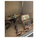 ASSORTED WOOD DECOR - BIRDS, STOOL, BOX, ETC (1108