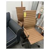 BROWN 5-STAR BASE ROLLING CHAIRS
