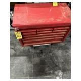 RED TOOL BOX WITH CONTENTS